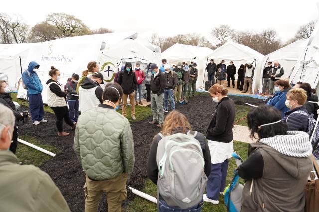The field hospital in Central Park - Courtesy of Samaritan's Purse