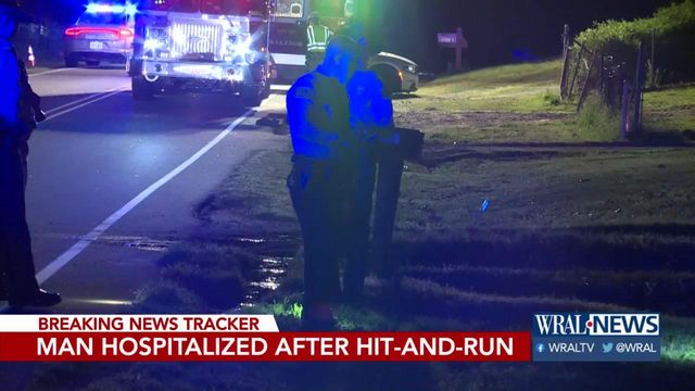 Driver hospitalized after hit-and-run