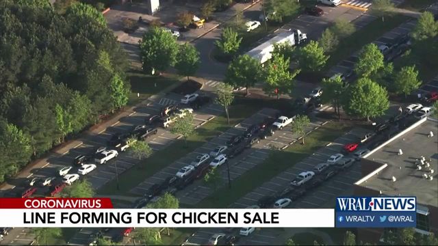 Bulk chicken sale brings hundreds of cars to State Fairgrounds
