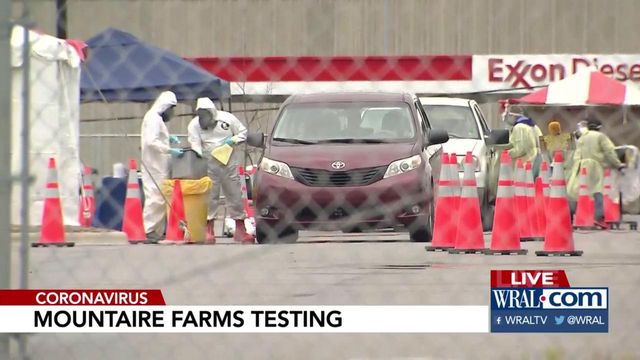 Drive-thru testing underway at Mountaire Farms Drive-thru testing underway at Mountaire Farms