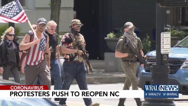 Protesters push to reopen NC