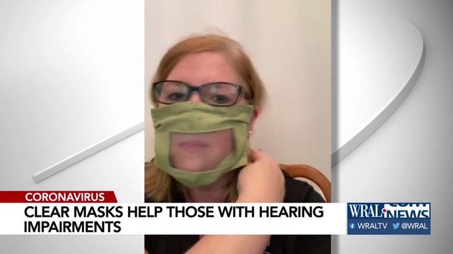 Clear masks help those with hearing impairments