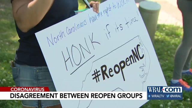 ReOpen Wake splinters off from ReOpenNC, demonstrates without civil disobedience