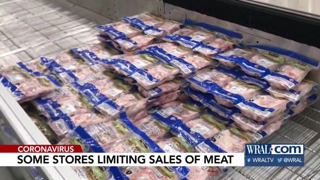 Some local grocery stories limiting the sale of meat