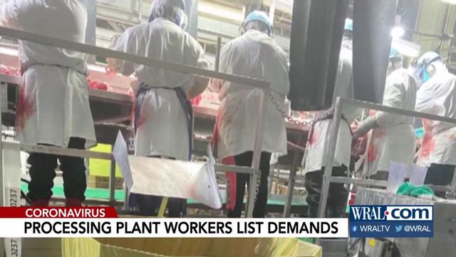 Meat processing plant workers call for changes 