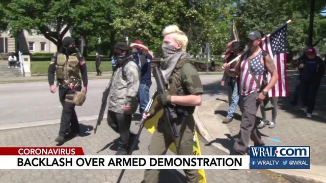 Raleigh police investigating armed anti-government protest group