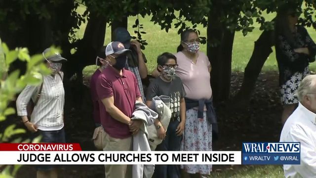 Judge allows churches to meet inside