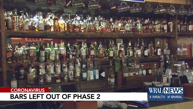 Bars not part of Phase 2 of reopening North Carolina