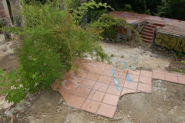 The remains of Kidd Brewer's house and Crossroads restaurant. Photo courtesy of Beth Nackashi