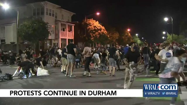Durham protest starts peaceful, ends chaotic for marchers