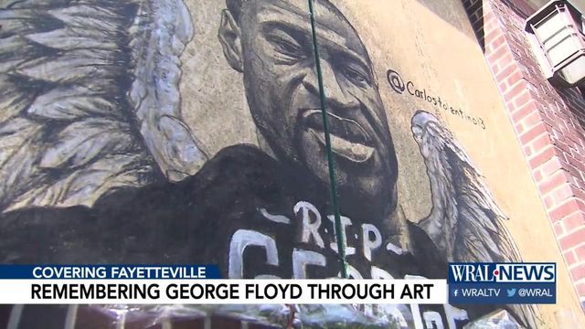 Local artist speaks about George Floyd mural