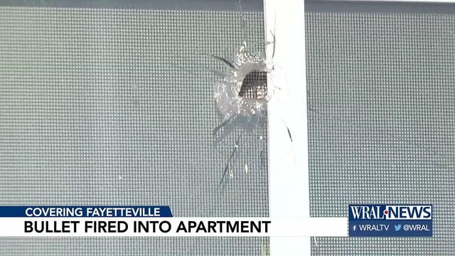 Bullet fired into apartment