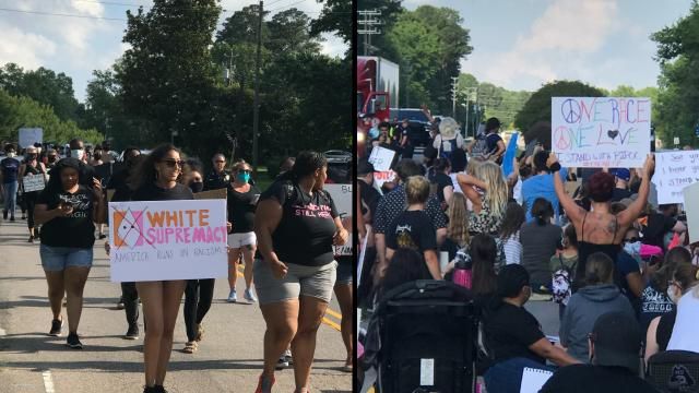 Protest in Knightdale