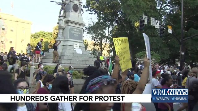Hundreds peacefully gather at the State Capitol for ninth day of protests