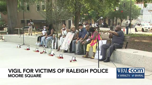 Vigil held for victims of Raleigh police