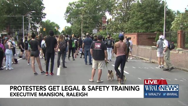 Raleigh protest organizers give legal and safety training on how to demonstrate peacefully