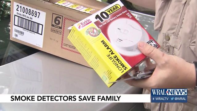 Smoke detectors provided by Red Cross save Fayetteville family