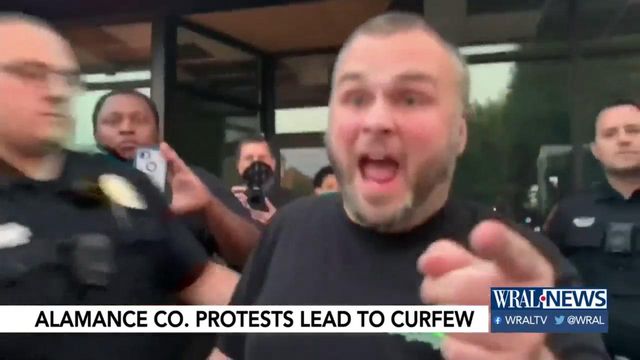 Violence at Alamance County protests leads to curfew