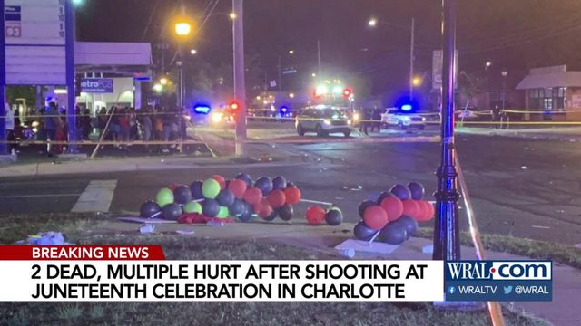 Two people were shot and multiple people were hurt after a shooting in Charlotte