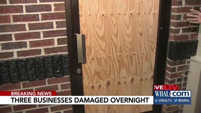 Three Knightdale businesses targeted overnight