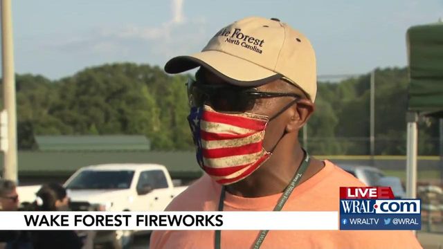 Town of Wake Forest staff making final preps for fireworks show