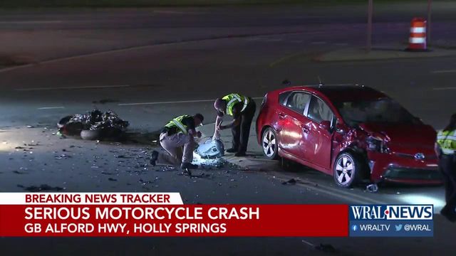 Serious Holly Springs motorcycle crash 