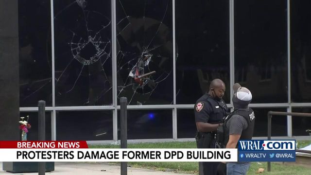 Former Durham Police Department headquarters vandalized
