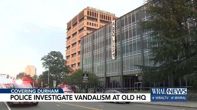 Durham police investigate vandalism at old HQ