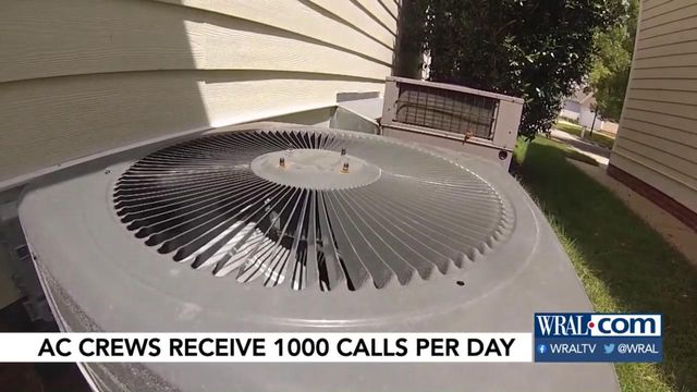 AC crews receiving 1,000 calls a day for repairs during dangerous heat 