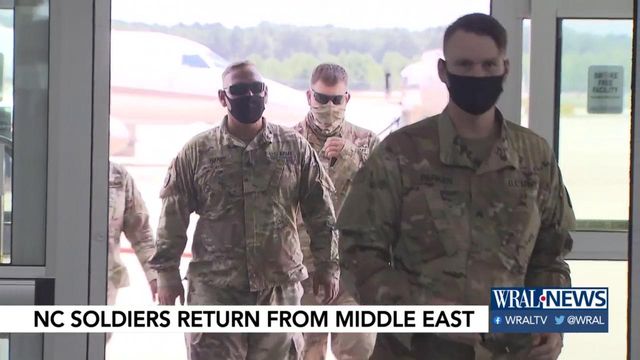 More than 120 members of National Guard return to NC after deployment to Middle East