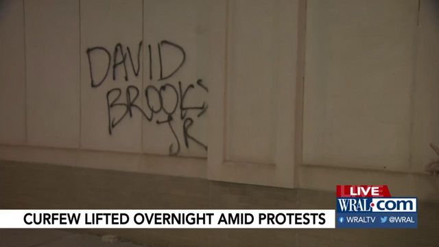 Downtown Raleigh church vandalized during protests over Roxboro police
