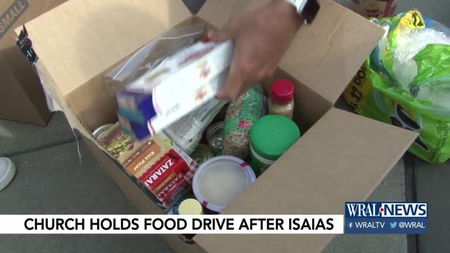Church holds food-drive for Hurricane Isaias victims 