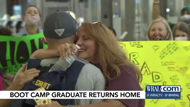 NC family surprises son after boot camp 