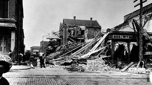 Charleston, SC after the earthquake in 1886. Image courtesy of USGS