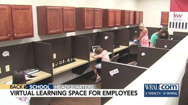 Company provides virtual learning space for children of employees