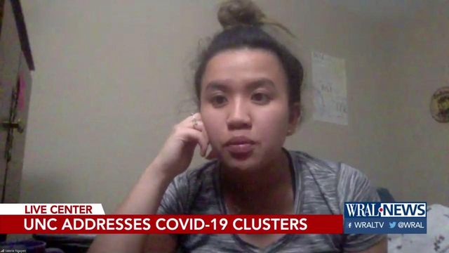 UNC student expresses concern over latest news of COVID-19 cases there