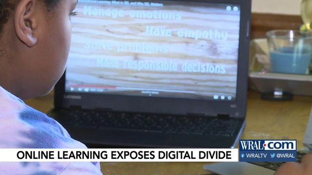Online learning exposes digital divide 