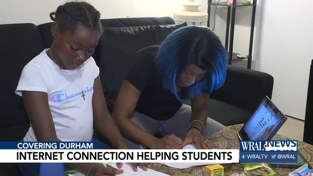 Internet connectivity helping students in Durham