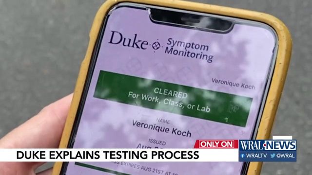 Duke tracks student symptoms with daily app check-ins 