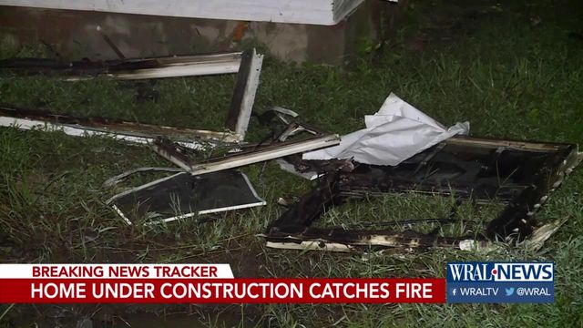 Home under construction catches fire in Durham