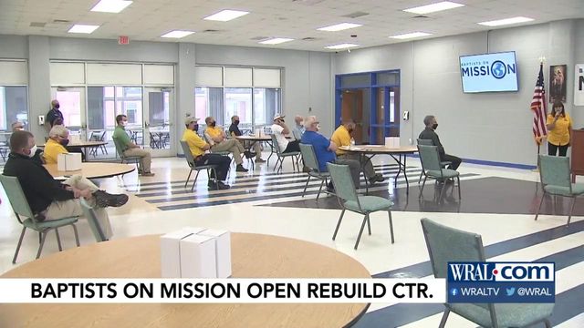 Baptists on Mission open disaster rebuild center on anniversary of Hurricane Florence