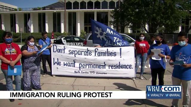 TPS Alliance protests immigration ruling 