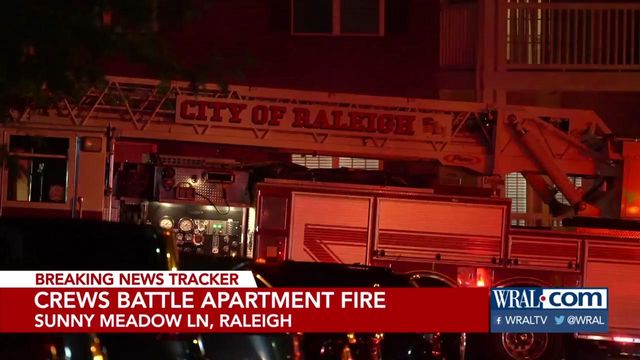 Crews put out an apartment fire in Raleigh 
