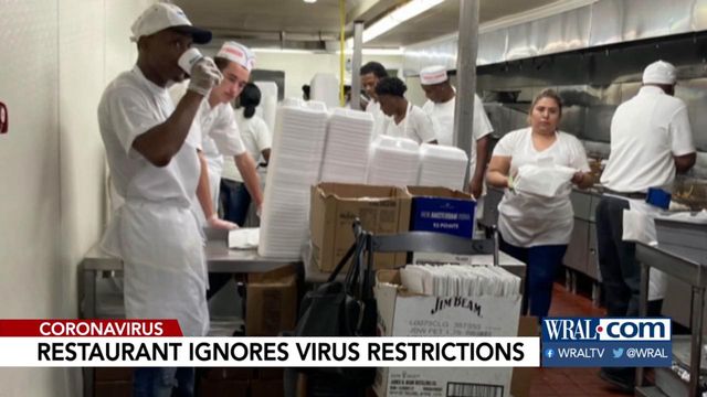 Popular Wilson restaurant ignoring coronavirus regulations