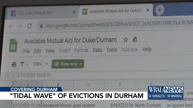 Groups working to help prevent evictions in Durham 