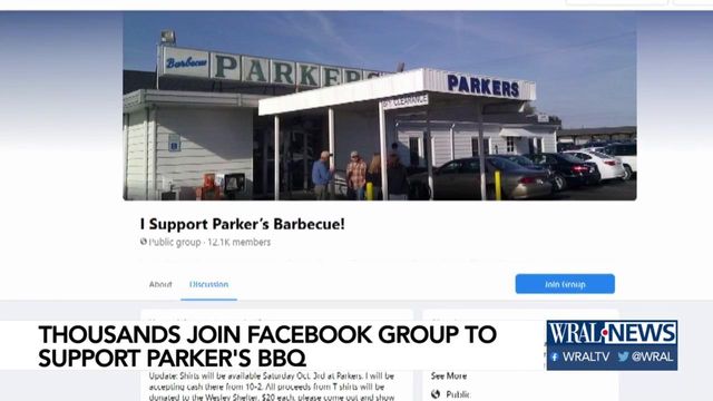 Facebook group showing support for Wilson restaurant