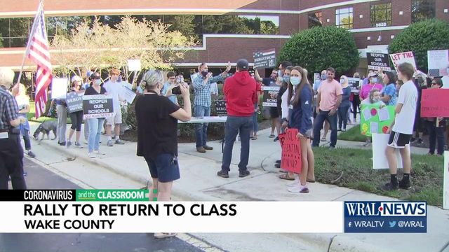Parents, students, teachers rally for Wake County students to return to class