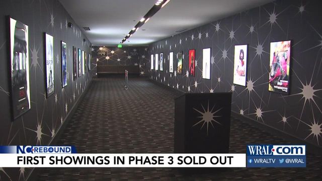 Theaters reopen: First film showings in Phase 3 sold out