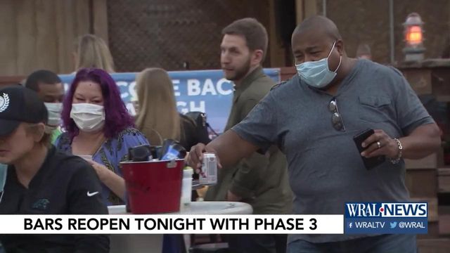 Phase 3 allows bars to reopen for business outdoors