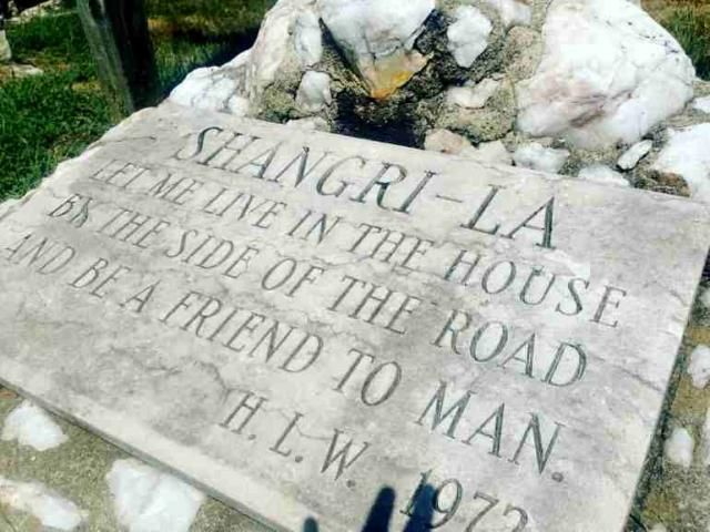 Shangri-La is a small town built of stone and quartz, standing in NC for over 40 years.